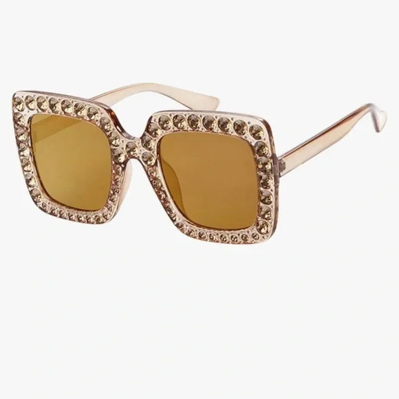 TYUVIVO Gold Crystal Embellished Glasses - Picture 2 of 7